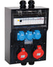 Trdo gumijasti varnostni stenski razdelilnik BR 7400 IP44 CEE32A CEE16A Schuko FI LS M32